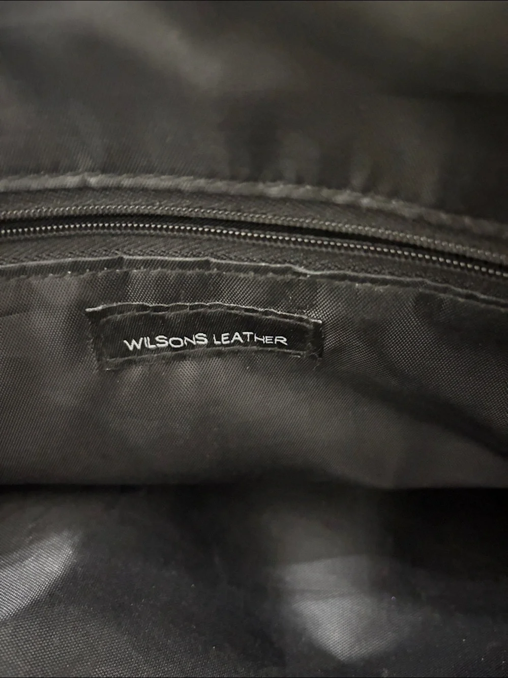 WILSONS LEATHER Laptop/Briefcase Bag Black‎ Strap/Handle